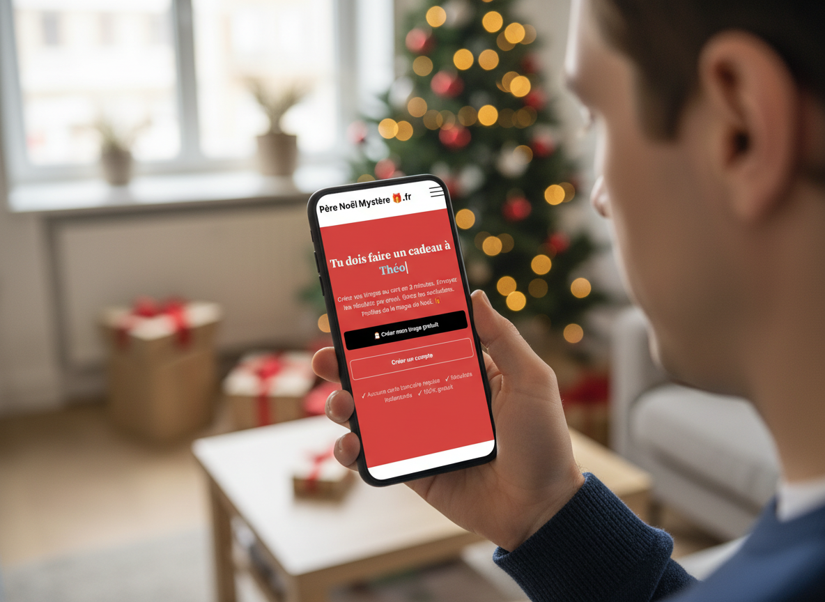 Démonstration vidéo de l'utilisation de Père Noël Mystère Secret Santa